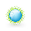 Globe with grass