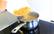 Pasta in boiling water