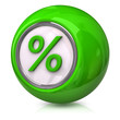 Green percentage icon