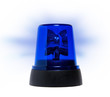 blue rotating beacon
