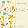 Vintage  background with   flowers