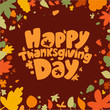 Happy Thanksgiving Day card