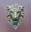 Old lion sculpture