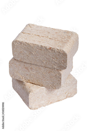 Photo: Wood briquettes. Wood briquettes.