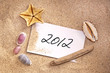 2012, message dans le sable 2012, message dans le sable