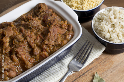 Foto: Brazilian Feijoada, White Rice & Farofa Brazilian Feijoada, White Rice & Farofa