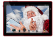 Santa Claus on the tablet-pc Santa Claus on the tablet-pc