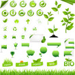 Vector: Collection Of Eco Elements Collection Of Eco Elements