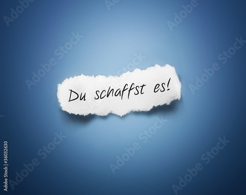 Illustration: Du schaffst es! Du schaffst es!