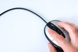 Computer mouse in hand