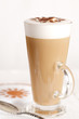 coffee latte with frothy milk in tall glass coffee latte with frothy milk in tall glass