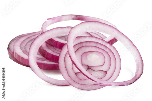 Photo: Red onion rings Red onion rings