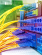 network cables and servers in a technology data center