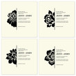 Vector Floral Frame Set Vector Floral Frame Set