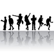 silhouettes kids