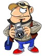 Illustration: Professional photographer with a camera Professional photographer with a camera
