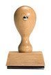 wooden rubber stamp