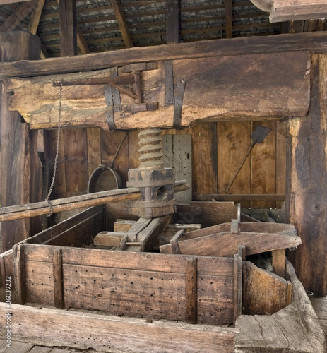 Photo: historic wine press historic wine press