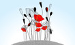 Beautiful poppies illustration