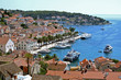 View of marina on island  Hvar