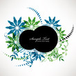 banner of abstract flower