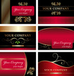 business cards vector templates set