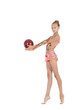 gymnast shows the grace