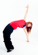 Dancing red girl Dancing red girl