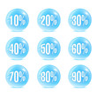 Icone sconti percentuale