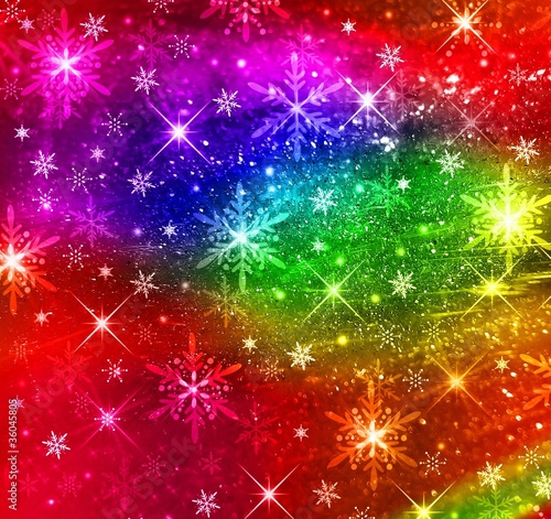 Illustration: Noël multicolore Noël multicolore
