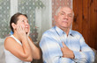 mature couple having a fight