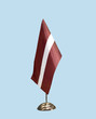 Flag of Latvia on a support Flag of Latvia on a support