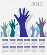 annual calendar for 2012