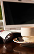 coffee brake with labtop, business concept