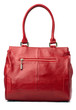 Red female bag isolated over white
