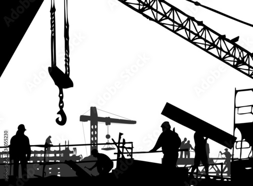 Vektor: Großbaustelle Großbaustelle