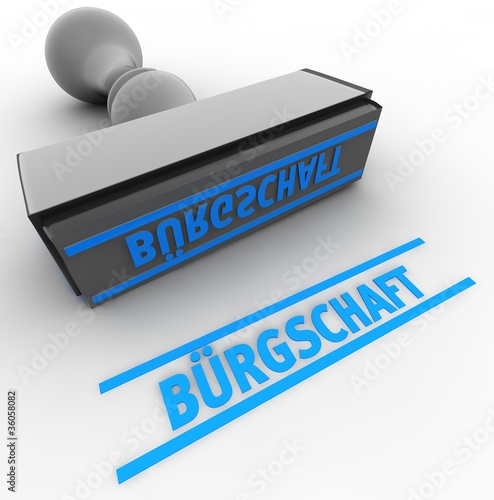 Illustration: bürgschaft bürgschaft