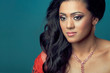Portrait of a beautiful young indian/asian model with long hair