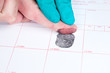 Man being finger printed