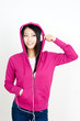 attractive asian woman listening music attractive asian woman listening music