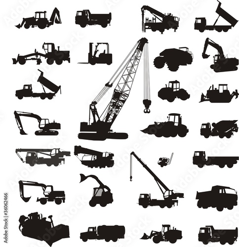 Vector: construction machinery construction machinery