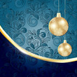 vector winter christmas with balls vector winter christmas with balls