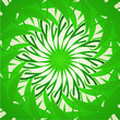 Organic green  vector kaleidoscope background