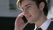 Video: Young man speaking on mobile phone Young man speaking on mobile phone