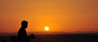 Arabian desert with Sunrise UAE