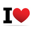 Vetor: I Love I Love