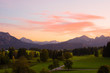 Alpenpanorama im Abendrot