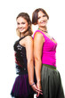 Gentle family relations of mother with daughter Gentle family relations of mother with daughter