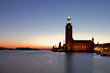 Stockholm city hall at night. Stockholm city hall at night.