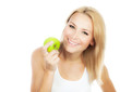 Pretty girl eating apple Pretty girl eating apple